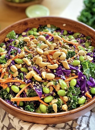 Asian Edamame Peanut Crunch Salad