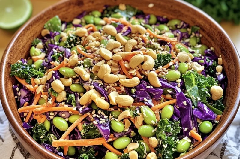 Asian Edamame Peanut Crunch Salad