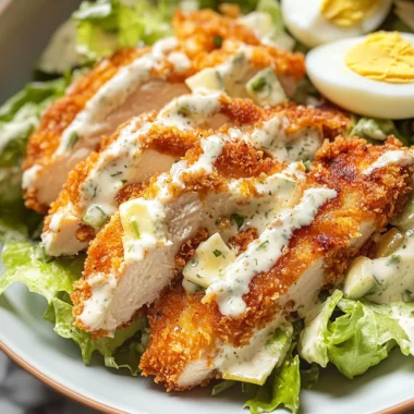 Caesar Salad Chicken Cutlets