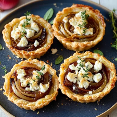 Caramelized Onion and Goat Cheese Tartlets