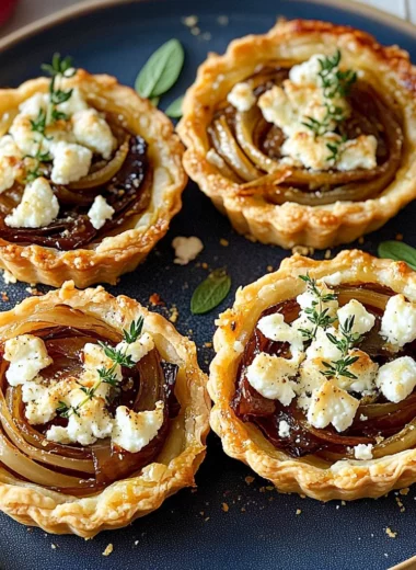 Caramelized Onion and Goat Cheese Tartlets