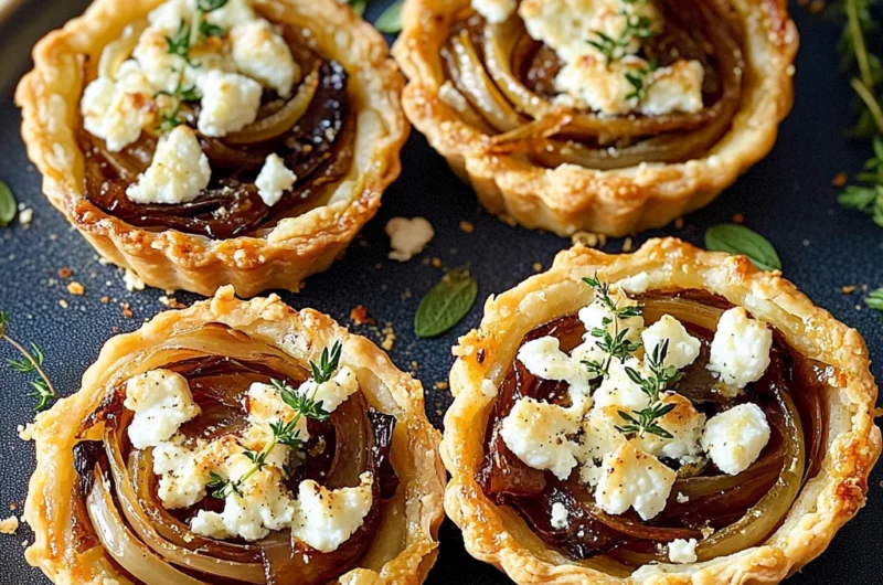 Caramelized Onion and Goat Cheese Tartlets