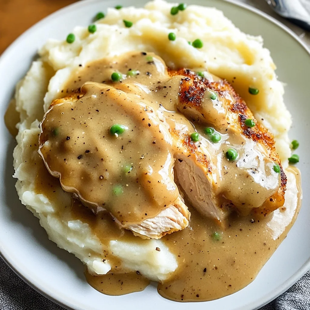 Chicken and Gravy (over mashed potatoes)