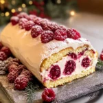 Christmas Raspberry Cake Roll