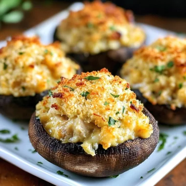 Crab Stuffed Mushrooms Recipe