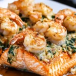 Crab and Shrimp Stuffed Salmon