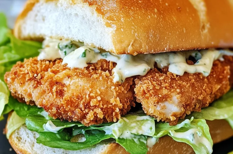 Crispy Chicken Caesar Sandwich