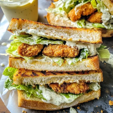 Crunchy Chicken Caesar Sandwich