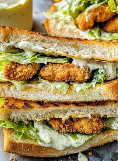 Crunchy Chicken Caesar Sandwich
