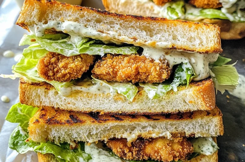 Crunchy Chicken Caesar Sandwich