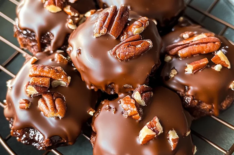 Easy Christmas Pecan Turtles