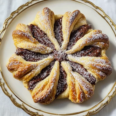 Easy Puff Pastry Snowflake