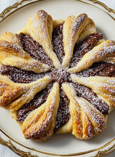 Easy Puff Pastry Snowflake