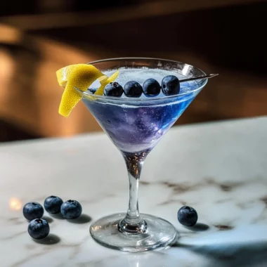 Frostbite Blueberry Martini Cocktail Recipe