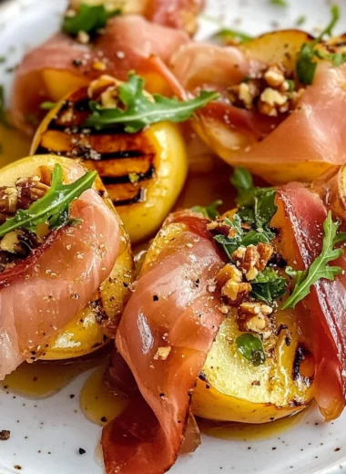 Grilled Apples with Prosciutto and Honey (Sweet and Savory)