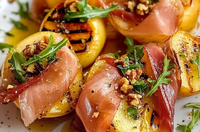 Grilled Apples with Prosciutto and Honey (Sweet and Savory)