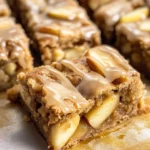 Maple Glazed Apple Blondies