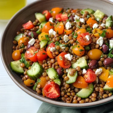 Mediterranean Lentil Salad