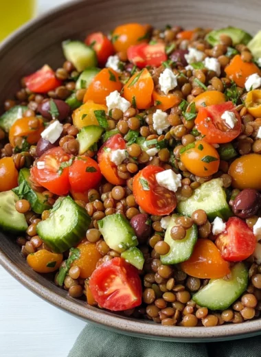 Mediterranean Lentil Salad