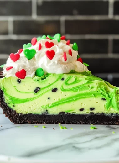 No Bake Grinch Pie