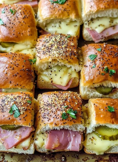 Pickle-Garlic Butter Cuban Inspired Pull-Apart Sliders