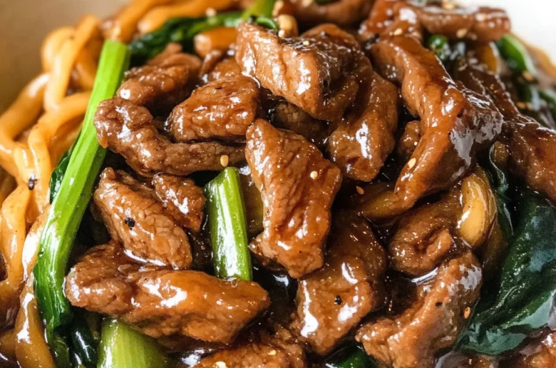 Simple Black Pepper Beef Udon
