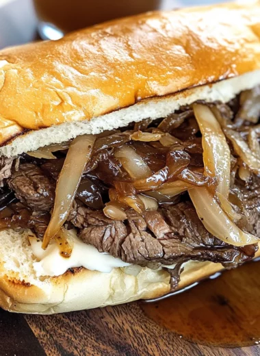 Slow Cooker French Dip Sandwiches