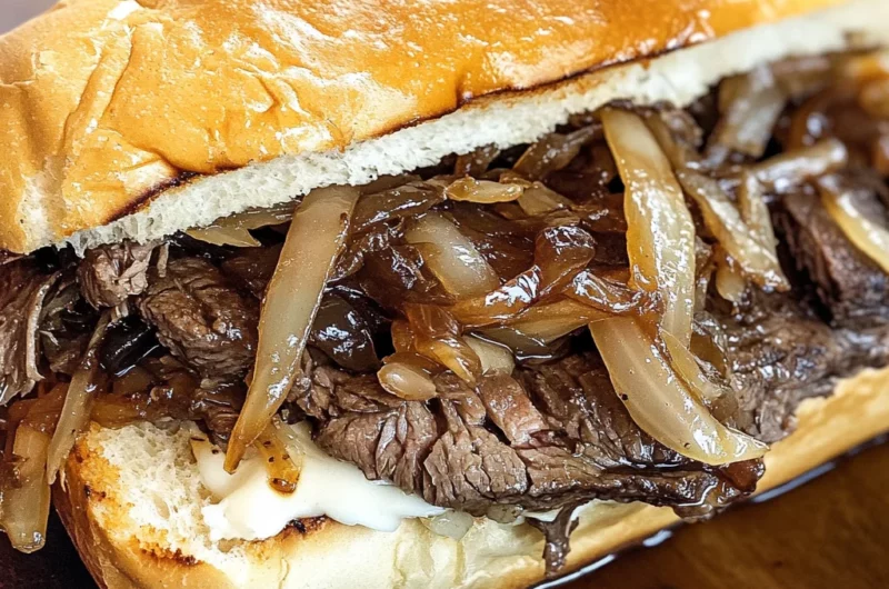 Slow Cooker French Dip Sandwiches