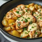 Slow Cooker Parmesan Garlic Chicken and Potatoes