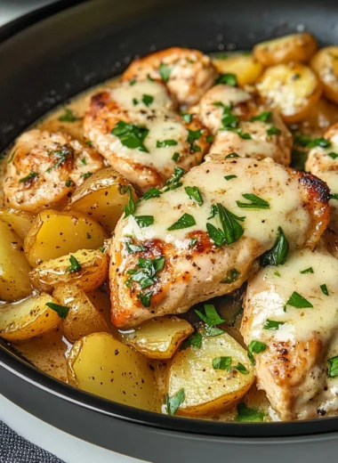 Slow Cooker Parmesan Garlic Chicken and Potatoes
