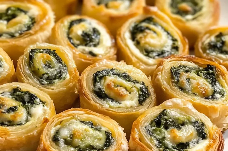Spinach Dip in Bite-Sized Pinwheels