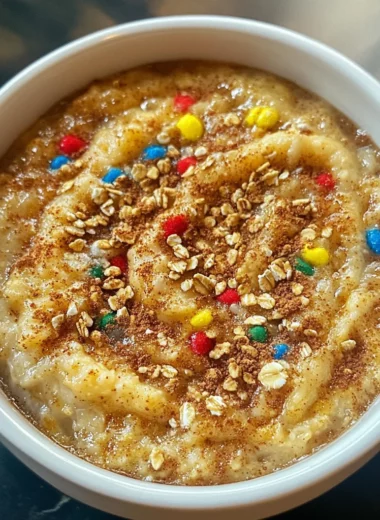 Sugar Cookie Protein Baked Oats