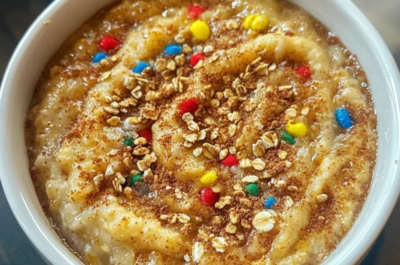 Sugar Cookie Protein Baked Oats