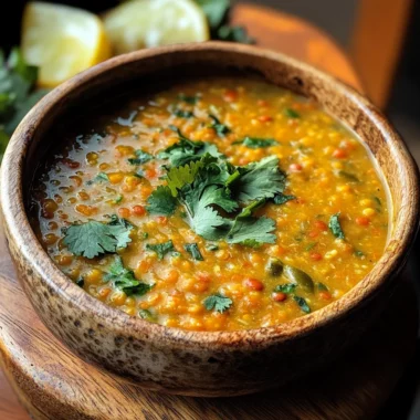 Thai Coconut Red Lentil Soup