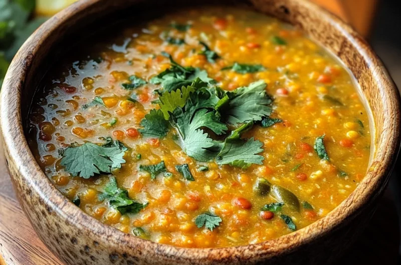 Thai Coconut Red Lentil Soup
