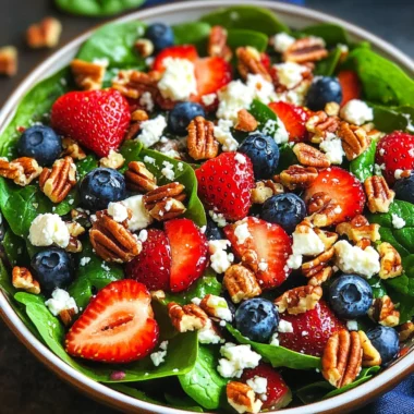 15-Minute Strawberry Spinach Salad