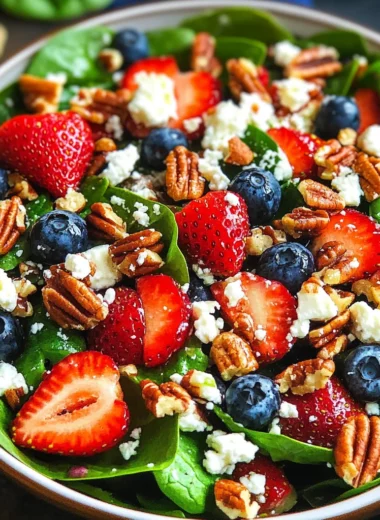 15-Minute Strawberry Spinach Salad