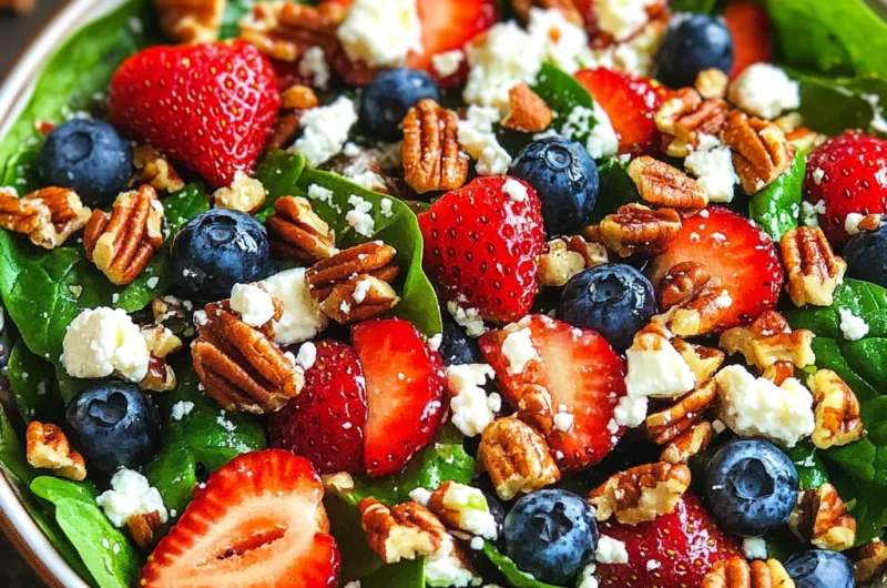 15-Minute Strawberry Spinach Salad
