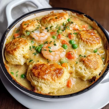 A Cozy Bite of the Coast: Cheddar Bay Biscuit Seafood Pot Pie