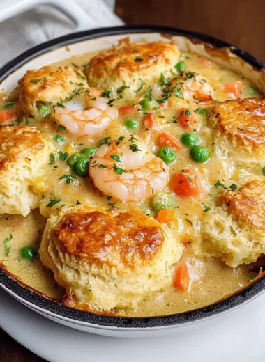 A Cozy Bite of the Coast: Cheddar Bay Biscuit Seafood Pot Pie