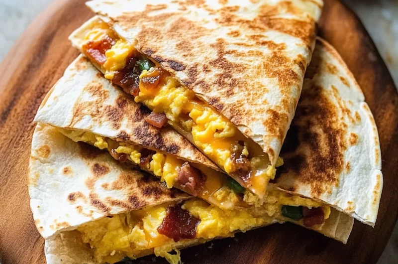 Bacon Egg Cheese Breakfast Quesadillas