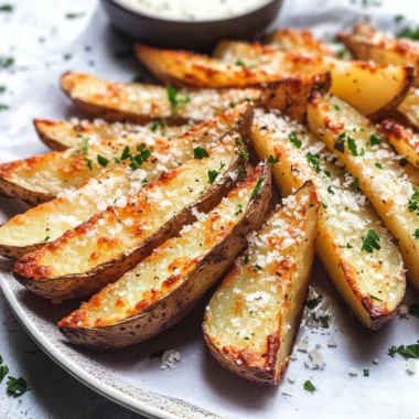 Baked Garlic Parmesan Potato Wedges