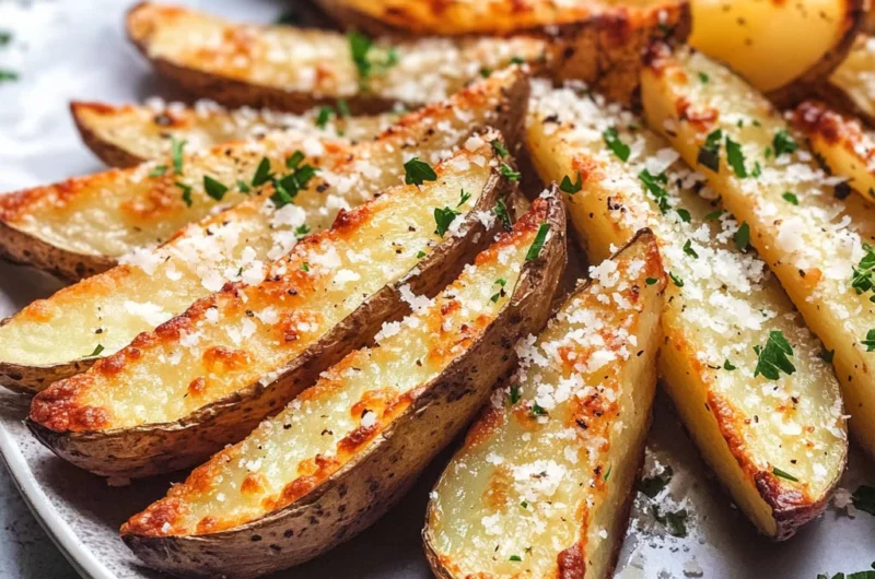 Baked Garlic Parmesan Potato Wedges