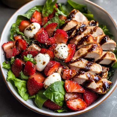 Balsamic Strawberry Chicken Salad Recipe