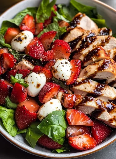 Balsamic Strawberry Chicken Salad Recipe