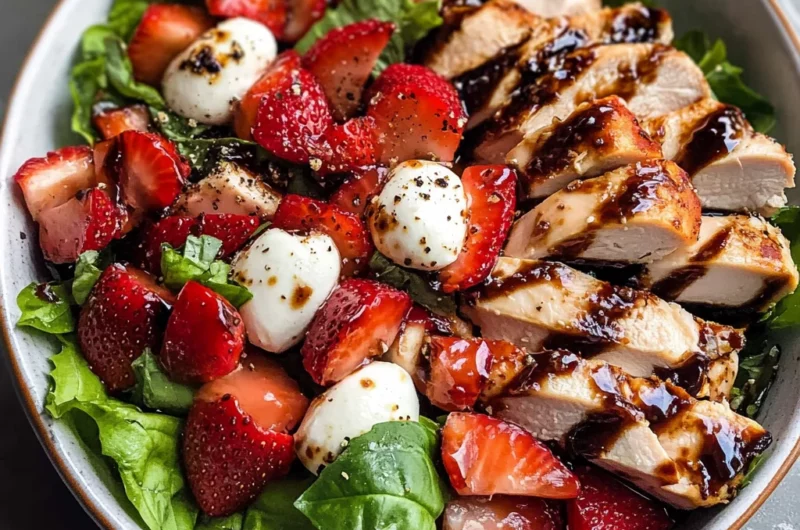 Balsamic Strawberry Chicken Salad Recipe