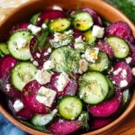Beet Salad with Feta, Cucumbers, and Dill