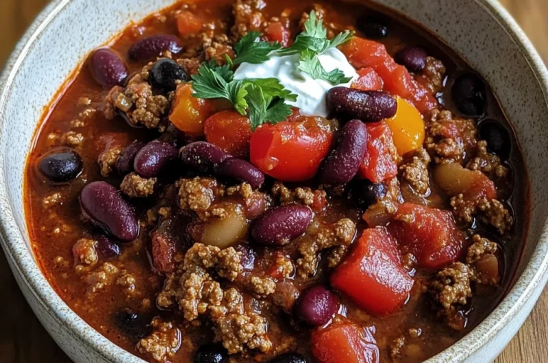 Best Ground Beef Stovetop Chili