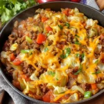 Cabbage Roll Skillet (Easy Keto Ground Beef Dinner Recipe)