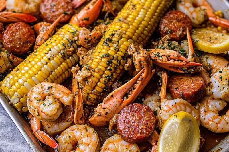 Cajun Seafood Boil with Garlic Butter Sauce